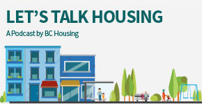 Graphic for Let's Talk Housing Podcast